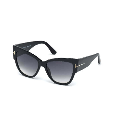 Shop Tom Ford Eyeware & Frames & Optical & Sunglasses Ft0371 01b 57 In Grey