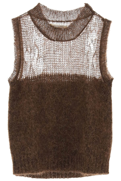 Shop Paloma Wool 'tranquilito' Knit Vest In Brown