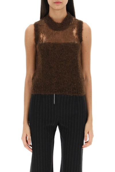 Shop Paloma Wool 'tranquilito' Knit Vest In Brown