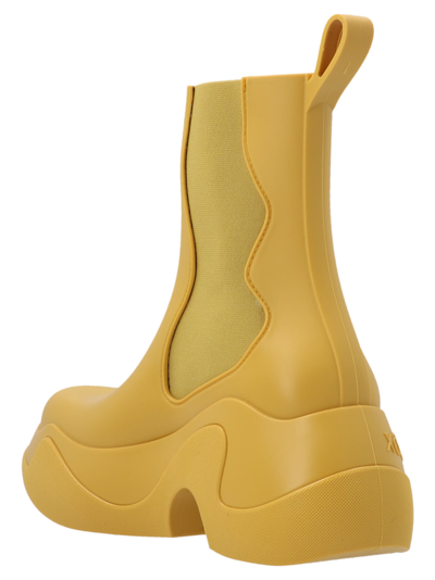 Shop Xocoi Medium Rubber Ankle Boots In Yellow