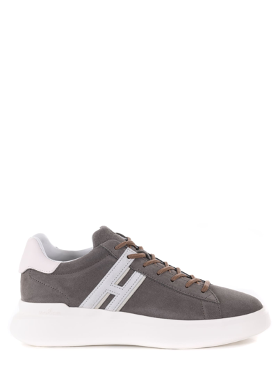 Shop Hogan Sneakers  H580 In Leather In Tortora