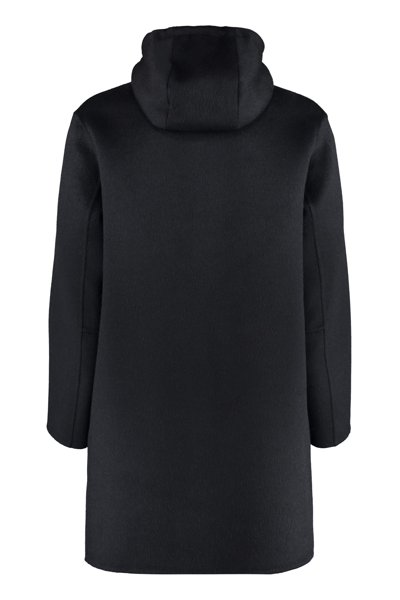 Shop Bottega Veneta Wool And Mohair Coat In Black