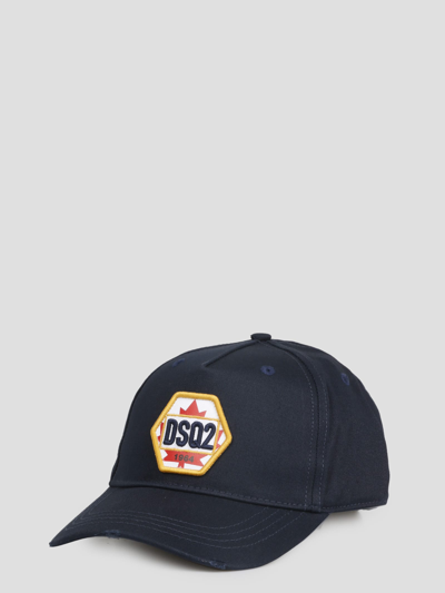 Shop Dsquared2 Dsq2 1964 Baseball Cap In Blue