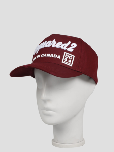 Shop Dsquared2 Born In Canada Baseball Cap In Pink & Purple