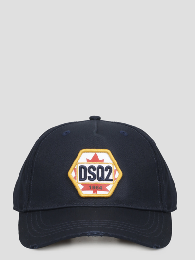Shop Dsquared2 Dsq2 1964 Baseball Cap In Blue