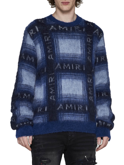 Shop Amiri Sweater In Blue