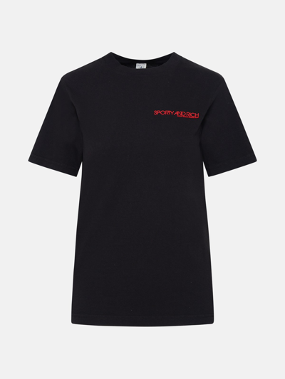 Shop Sporty And Rich T-shirt Disco In Black