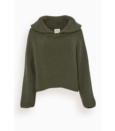Shop Khaite Raisa Sweater In Thyme In Green