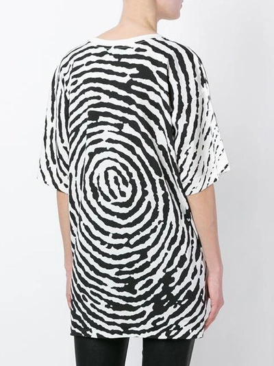 Shop Jeremy Scott Oversized Fingerprint T-shirt