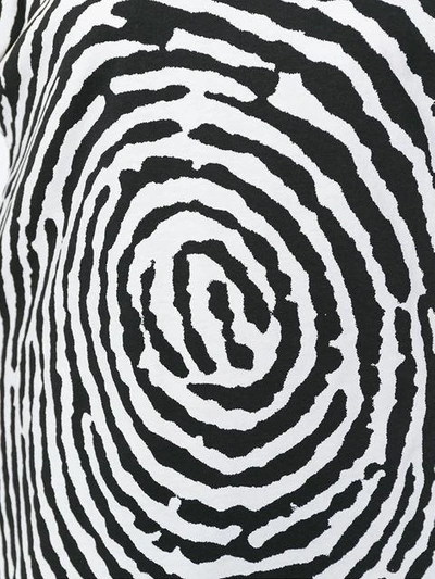 Shop Jeremy Scott Oversized Fingerprint T-shirt