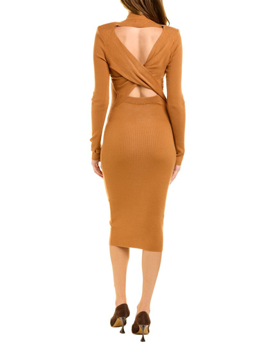 Shop Alexia Admor Eliah Midi Dress In Brown