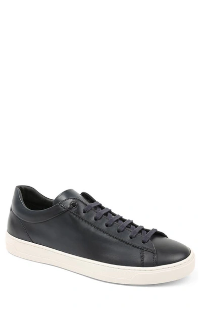Shop Bruno Magli Diego Leather Sneaker In Navy