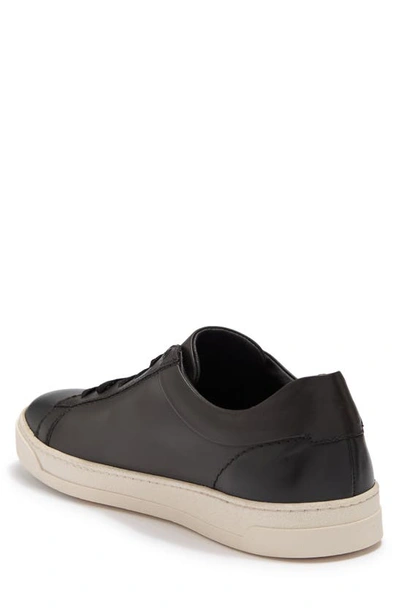 Shop Bruno Magli Diego Leather Sneaker In Dark Grey