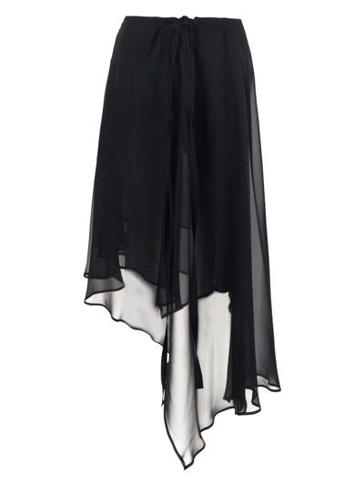 Shop Ann Demeulemeester Lilian Asymmetric Skirt In Black