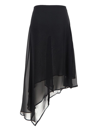Shop Ann Demeulemeester Lilian Asymmetric Skirt In Black