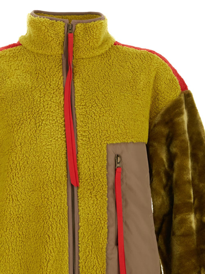 Shop Ugg Marlene Sherpa Jacket In Yellow