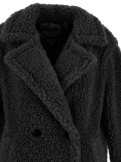 Shop Ugg Gertrude Long Coat In Black
