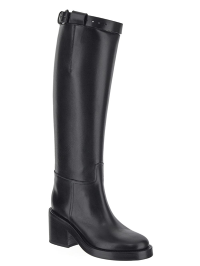 Shop Ann Demeulemeester Stan Hell Riding Boots In Black
