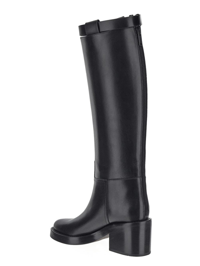 Shop Ann Demeulemeester Stan Hell Riding Boots In Black