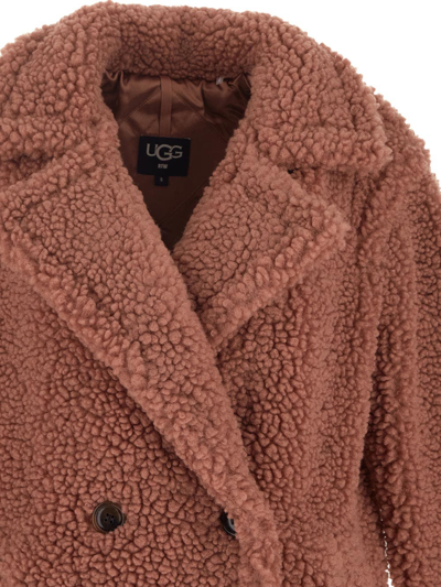 Shop Ugg Gertrude Long Coat In Brown