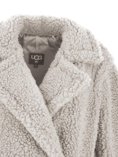 Shop Ugg Gertrude Long Coat In White