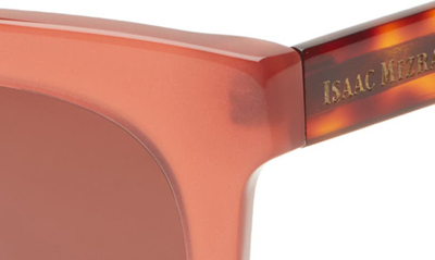 Shop Isaac Mizrahi New York 52mm Square Sunglasses In Rose