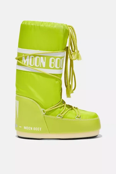 Shop Moon Boot Icon Nylon Boots In Green