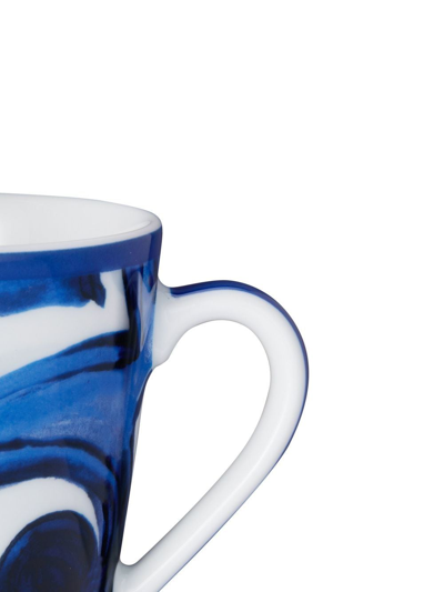 Shop Dolce & Gabbana Archive-print Porcelain Mug In Blue