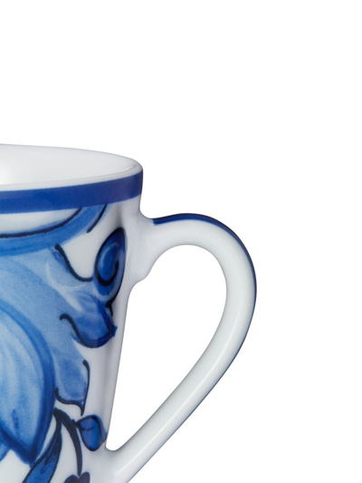 Shop Dolce & Gabbana Archive-print Porcelain Mug In Blue