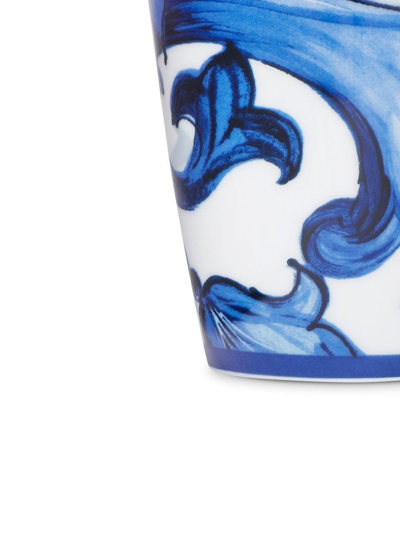 Shop Dolce & Gabbana Archive-print Porcelain Mug In Blue