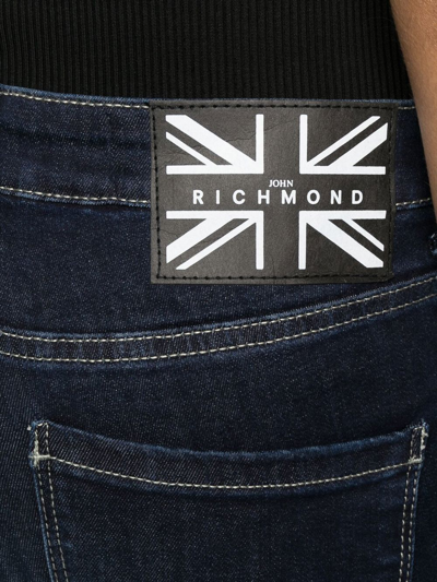 Shop John Richmond High-rise Skinny Jeans In Blue