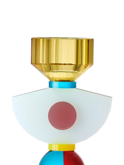 Reflections Copenhagen India Crystal Candlestick Holder In Gold