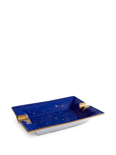 Shop L'objet Lapis Porcelain Tray In Blue