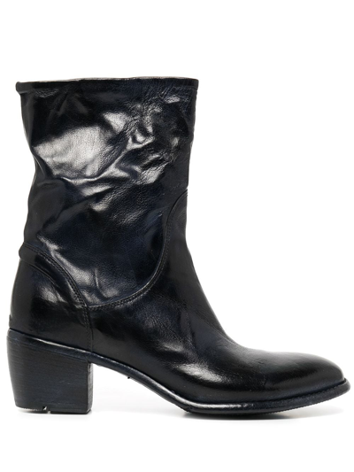 Shop Madison.maison Zip-fastening Mid-calf Boots In Blue