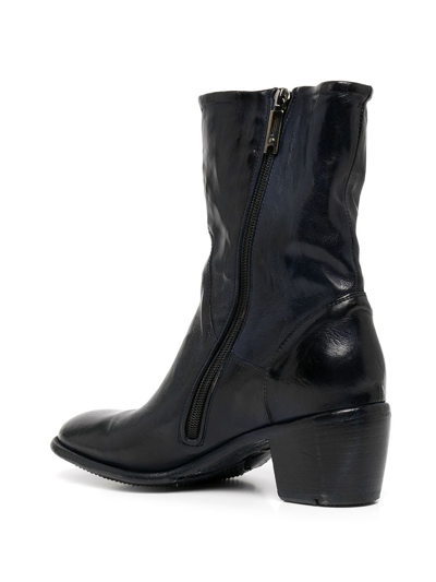 Shop Madison.maison Zip-fastening Mid-calf Boots In Blue
