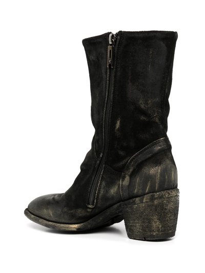 Madison.maison Metallic-effect Mid-calf Boots In Gold