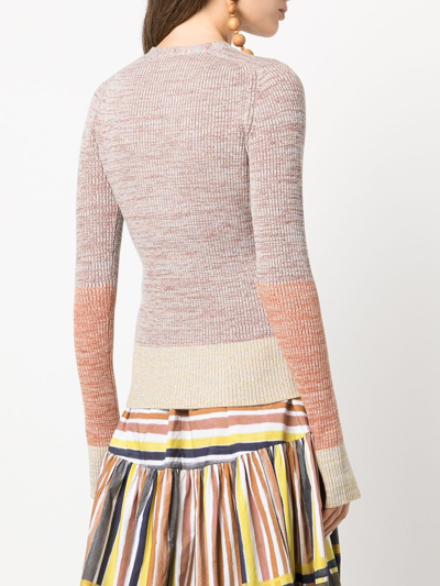 Shop Ulla Johnson Posey Colour-block Cardigan In Seurat