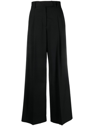 Shop By Malene Birger Cymbaria High-waist Trousers In Black