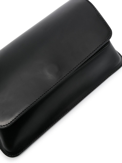 Shop Kassl Editions Case Leather Shoulder Bag In Black