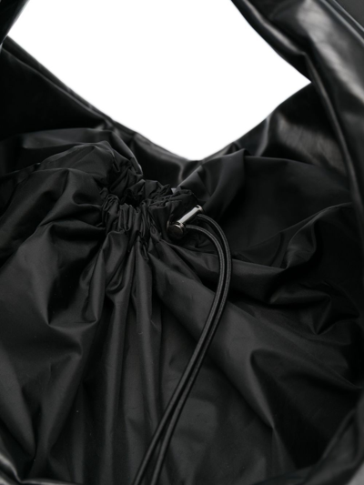 Kassl Editions Anchor Drawstring Shoulder Bag In Black