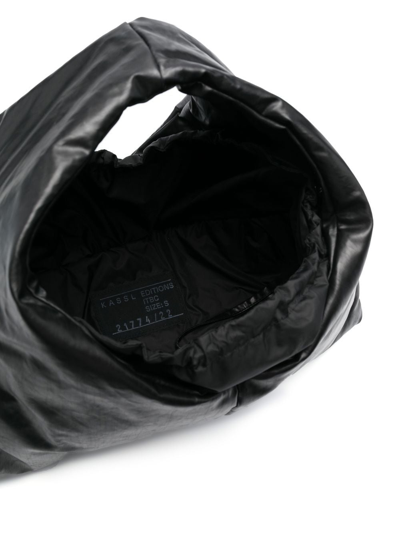 Kassl Editions Anchor Drawstring Shoulder Bag In Black
