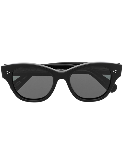 Shop Oliver Peoples Eadie Cat-eye Sunglasses In Black