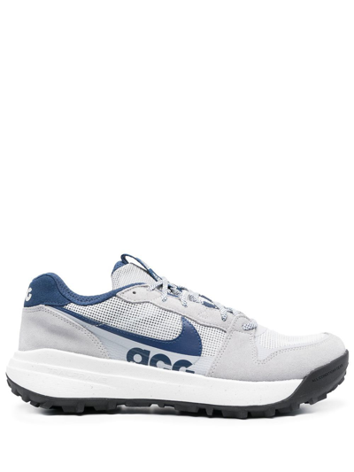 Shop Nike Lowcate Lace-up Sneakers In Blue