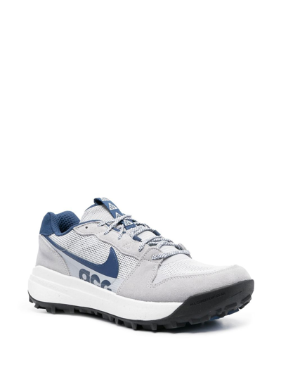 Shop Nike Lowcate Lace-up Sneakers In Blue