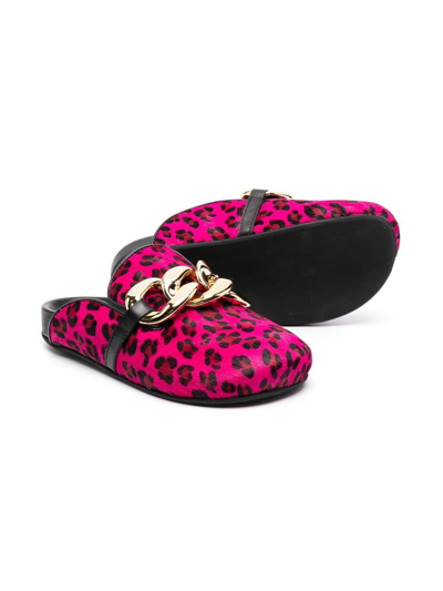 Shop Florens Chain-detail Slippers In Black