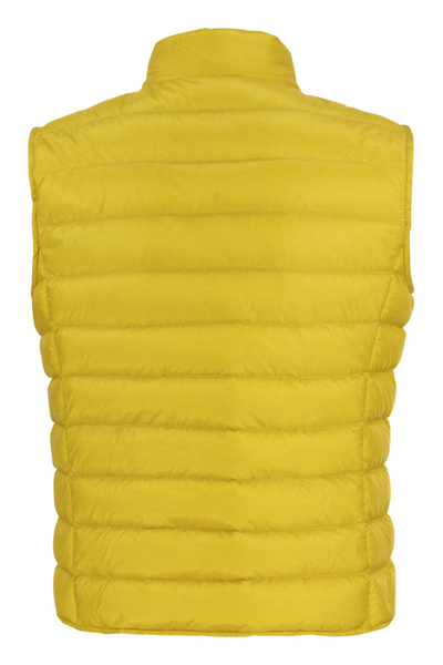 Shop Moncler Liane - Vest In Yellow