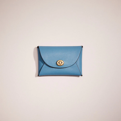 Shop Coach Remade Medium Pouch In Pacific Blue