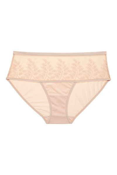 Shop Natori Frame Brief Panty In Rose
