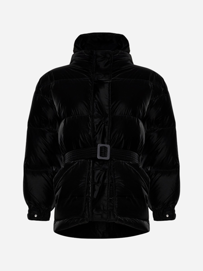 Shop Ienki Ienki Michlin Quilted Nylon Puffer Jacket In Powder Black