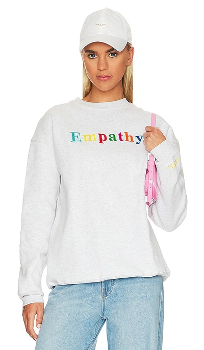 The Mayfair Group Empathy Always Crewneck In Grey